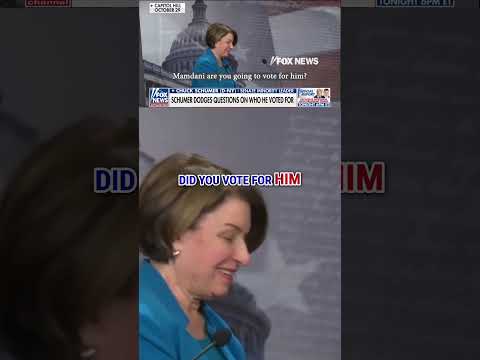WATCH: Schumer DODGES on whether he voted for Mamdani #foxnews #nyc #mamdani #schumer