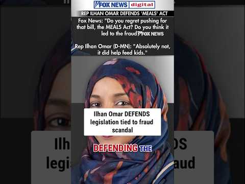 Ilhan Omar DEFENDS legislation tied to fraud scandal #shorts #us #news