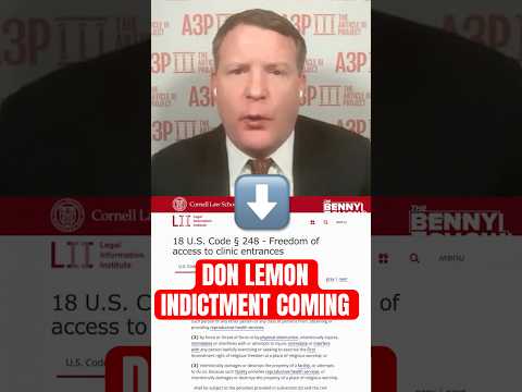 Don Lemon is Getting INDICTED