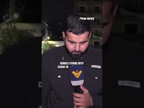 WATCH: Israeli strike HITS close to reporter for Hezbollah-controlled TV station #shorts #foxnews
