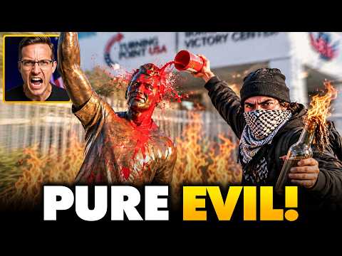 🚨Democrats DESECRATE and Set Charlie Kirk Statue ON FIRE at TPUSA HQ | Photos Enrage Internet…